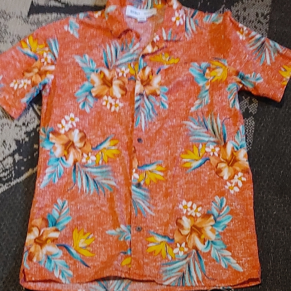 Tropical Floral Shirt Sz 14-16